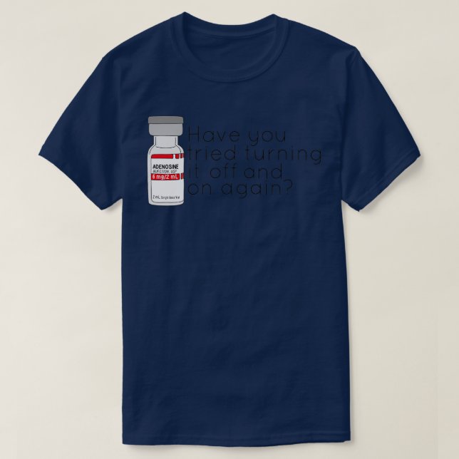 T-shirt Réinitialisation de l'adénosine (Design devant)