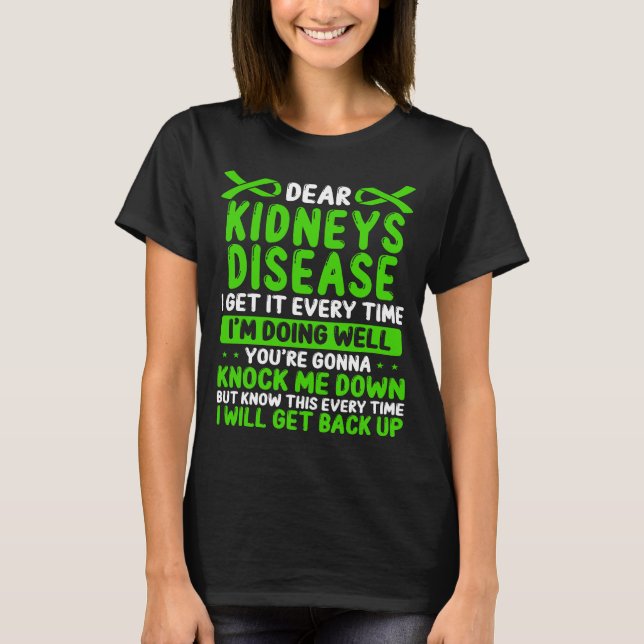 T-shirt Reins Sensibilisation aux maladies Reins Maladie R (Devant)