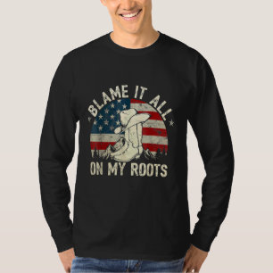 T-shirt Rejetez Tout Sur Mes Racines  Musique Country