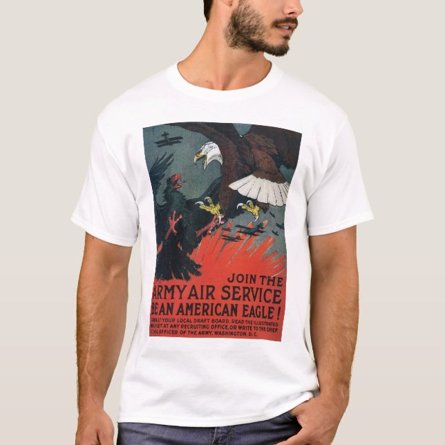T-shirt Rejoignez le Service aérien de l'Armée de terre (Devant)