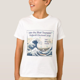 T-shirt Rejoignez le tsunami bleu