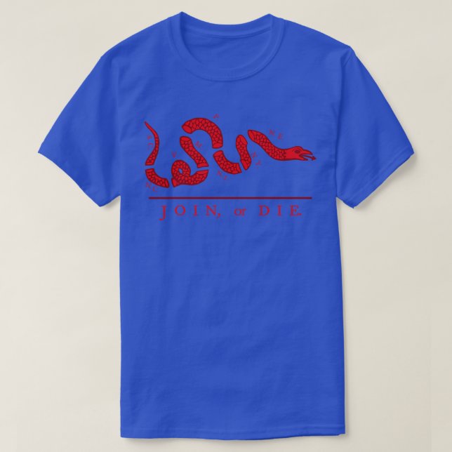 T-shirt Rejoindre ou mourir version rouge (Design devant)