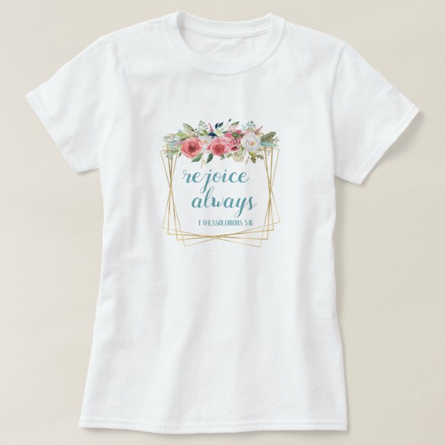 T-shirt Réjouissez toujours (Design devant)