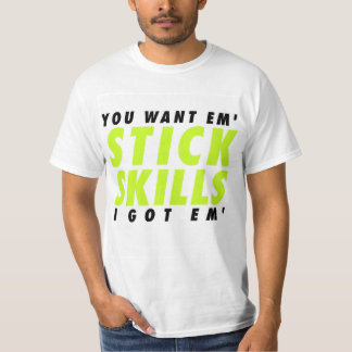 T-shirt relâchée est la vie - qualifications de bâton