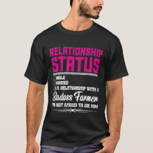 T-shirt Relation Avec Une Femme Agricole Fille-amie 1