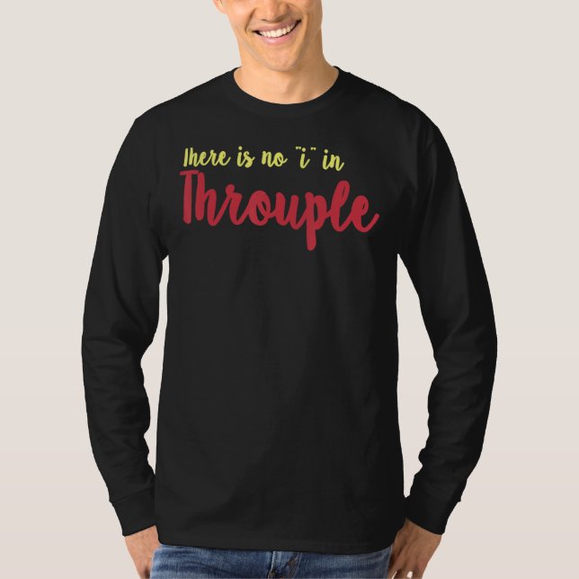 T-shirt Relation romantique polyamoreuse Trois (Devant)