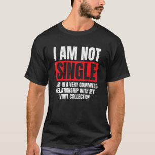 T-shirt Relation Vinyle Drôle Platine Vinyle LP Collection