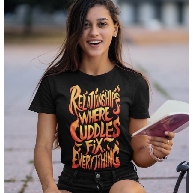 T-shirt Relations Où Les Boudins Fixent Tout (Créateur téléchargé)