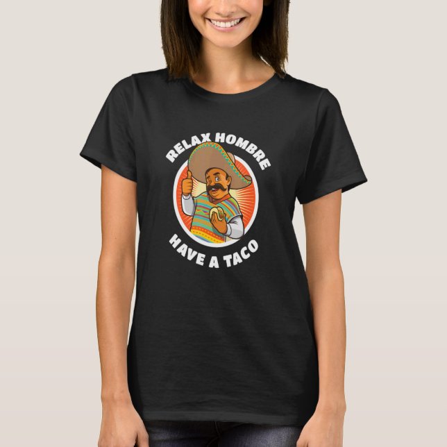 T-shirt Relax Hombre Ont Taco Avec Senor Sancho Mexicaine (Devant)