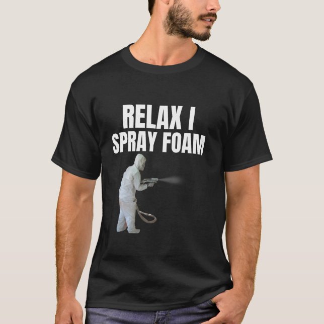T-shirt Relax I spray mousse Awesome Funny Spray mousse te (Devant)