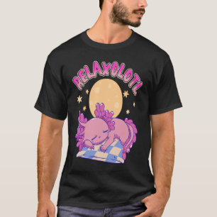T-shirt Relaxolotl Cute Axolotl Lazy Animal Salamander Axo