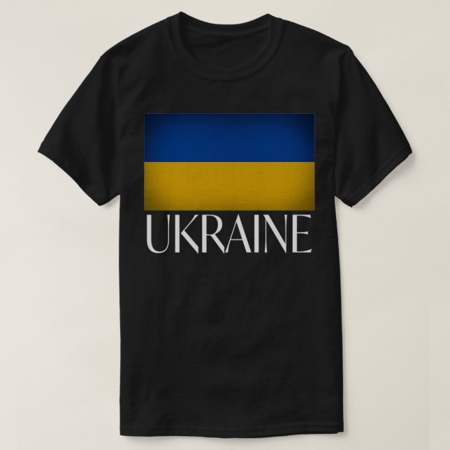 T-shirt Relentless Designs Ukraine Flag Ukrainian Pride Pr (Design devant)