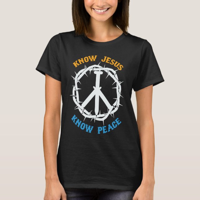 T-shirt Religieux chrétienne connaître Jésus connaître Pai (Devant)