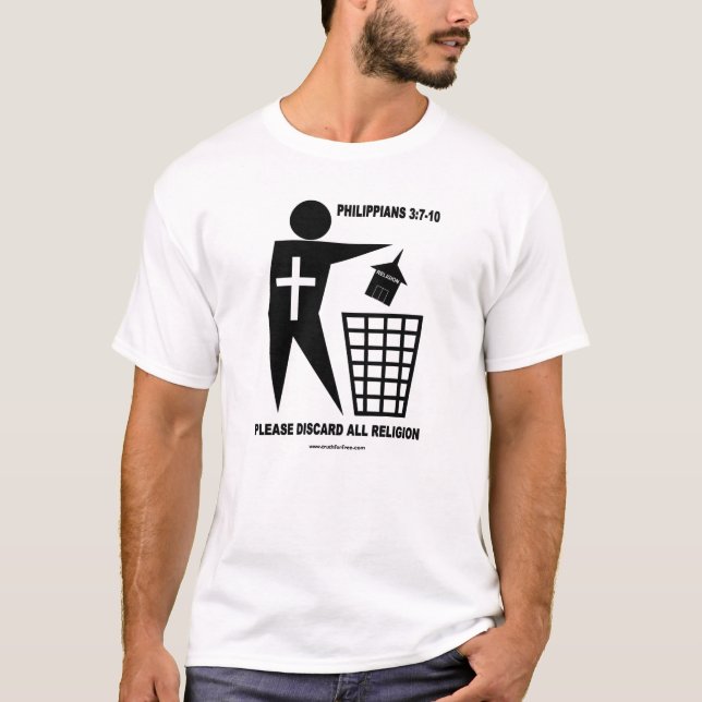 T-shirt Religion de déchets (chemise légère) (Devant)