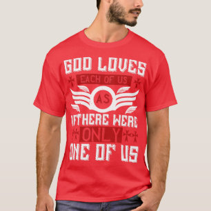 T-shirt Religion Que Dieu Aime Chacun De Nous