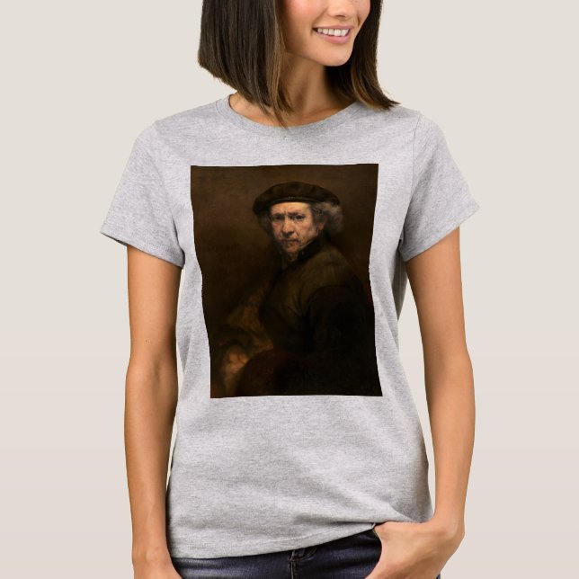 T-shirt Rembrandt Self Portrait : Peintre Néerlandais de l (Devant)