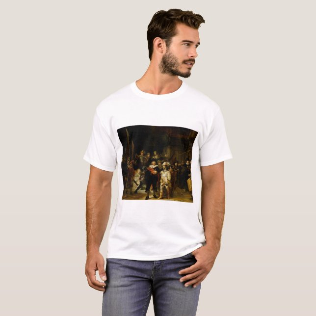 T-shirt REMBRANDT VAN RIJN- le Nightwatch 1642 (Devant entier)