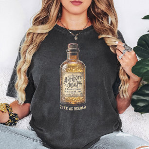 T-shirt Remède Contre la Réalité Apothicaire Vintage