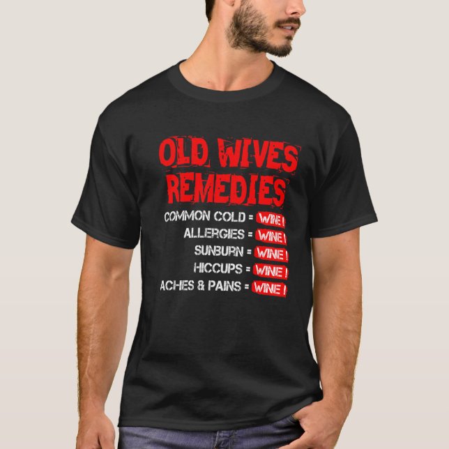 T-shirt Remèdes aux vieilles femmes (Devant)