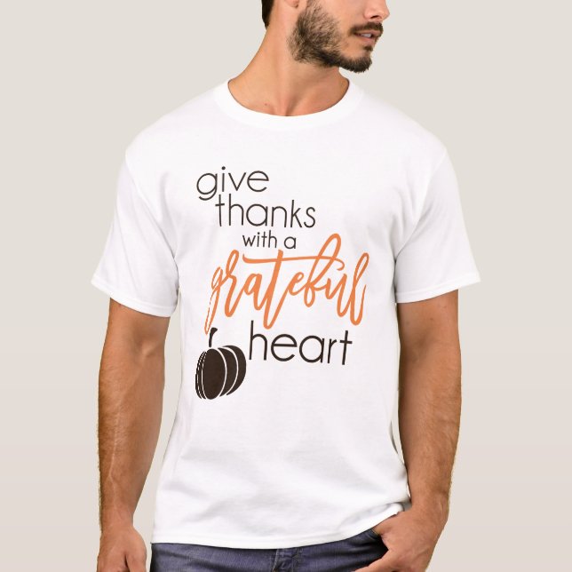 T-shirt Remercie Avec Gratuit Coeur (Devant)