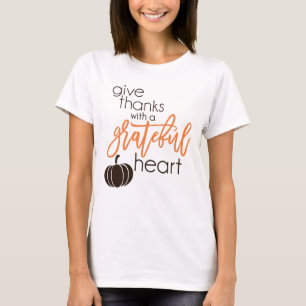 T-shirt Remercie Avec Gratuit Coeur