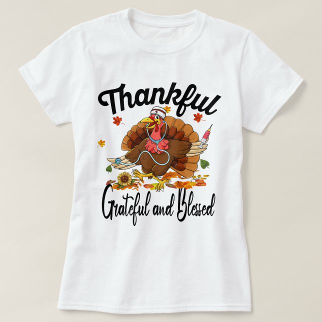 T-shirt Remerciements à l'infirmière turque gracieuse et b (Design devant)