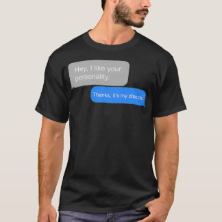 T-shirt Remerciements de bulle de texte3