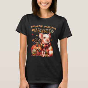 T-shirt Remerciements Gratuit Bienheureux Cochon D'Animal