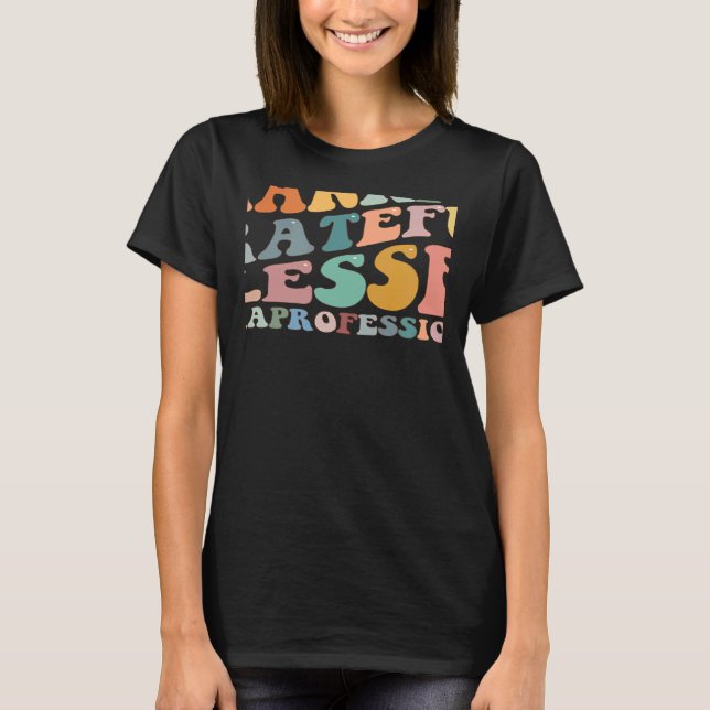 T-shirt Remerciements Heureux Heureux Paraprofessionnel Ch (Devant)