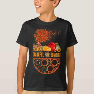 T-shirt Remerciements Pour Bowling Ball Citrouilles Automn