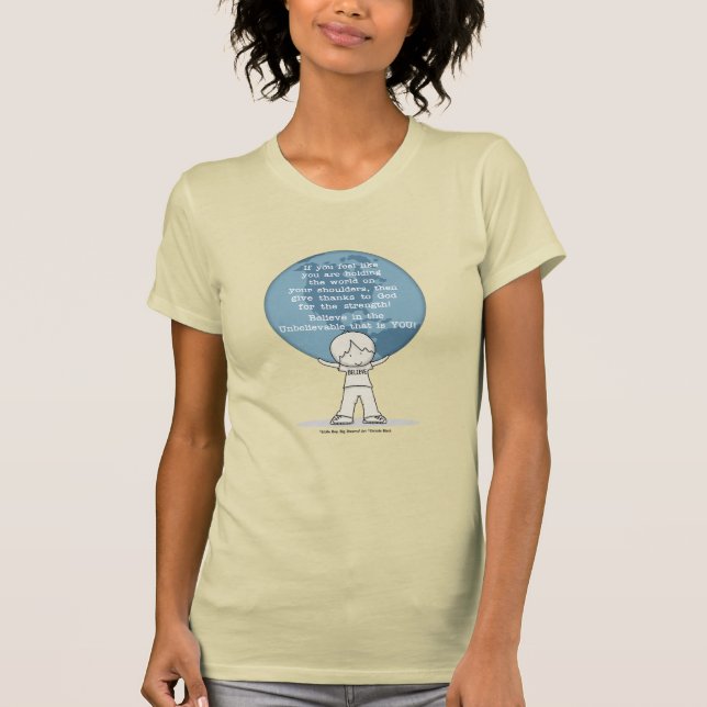 T-shirt Remerciements pour la force (Devant)