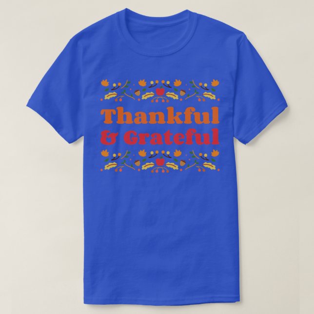 T-shirt Remerciements pour l'automne et l'action de grâces (Design devant)