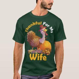 T-shirt Remerciements Pour Ma Femme Turkeys Thanksgiving G