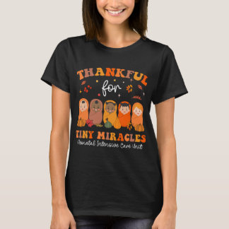 T-shirt Remerciements Pour Minuscules Miracles NICU Infirm