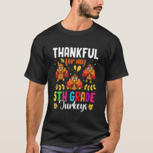 T-shirt Remerciements Pour Mon Maître Thanksgi Turkeys De