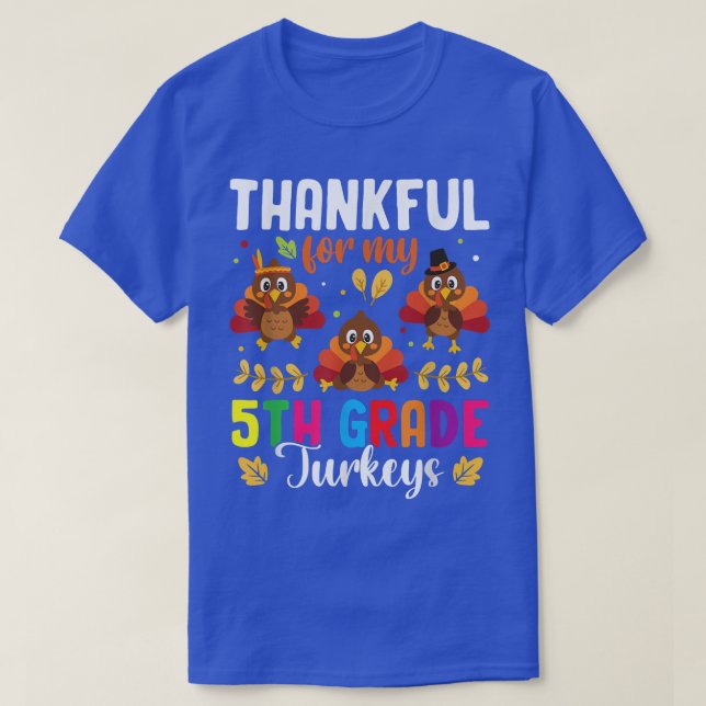 T-shirt Remerciements Pour Mon Maître Thanksgi Turkeys De  (Design devant)