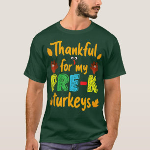 T-shirt Remerciements Pour Mon Prêque Turkeys Thanksgiving