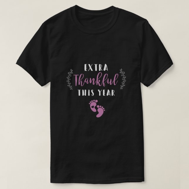 T-shirt Remerciements supplémentaires cette année Grossess (Design devant)