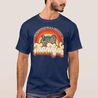 T-shirt Remerciements Turquie Thanksgiving Rainbow Leopard