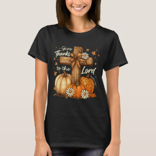 T-shirt Remerciez Le Seigneur Citrouille D'automne De Than