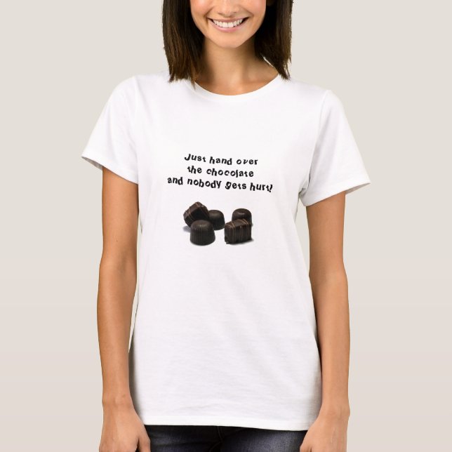 T-shirt Remettez juste le chocolat (Devant)