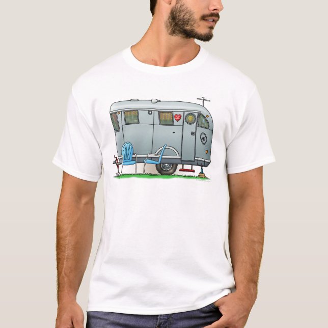 T-shirt Remorque de campeur spartiate rv (Devant)