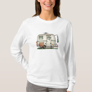 T-shirt Remorque en verre vintage mignonne de voyage de