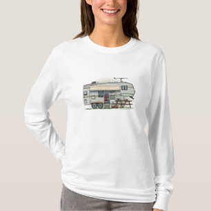 T-shirt Remorque mignonne de voyage de campeur de