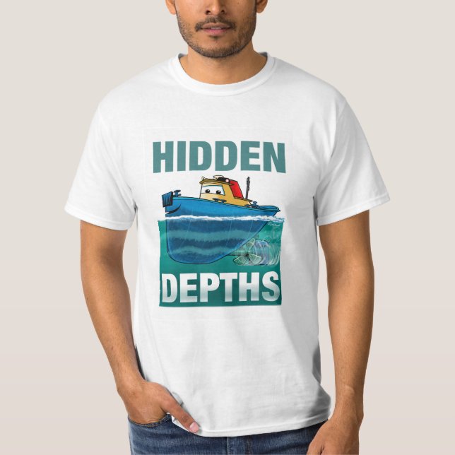 T-shirt Remorqueur caché de profondeurs (Devant)