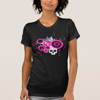 T-shirt Remous de crâne - rose