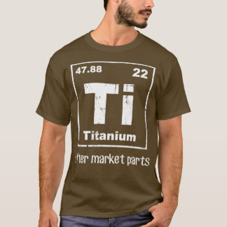 T-shirt Remplacement amusant de la hanche Table périodique