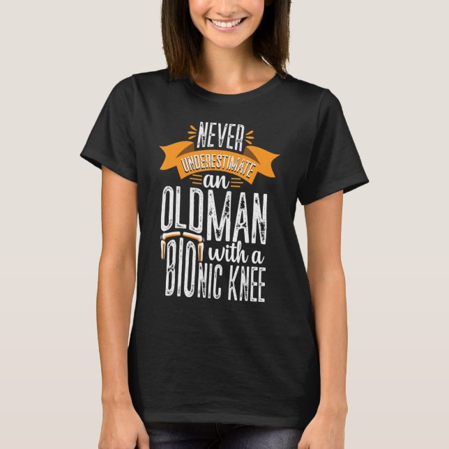 T-shirt Remplacement du genou Chirurgie amusante Récupérat (Devant)