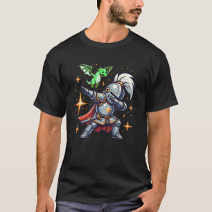 T-shirt Ren Faire Dabbing Médiéval Chevalier Dragon Drôle 