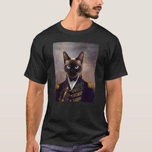 T-shirt Renaissance Chat Siamois Portrait de Compagnon de 